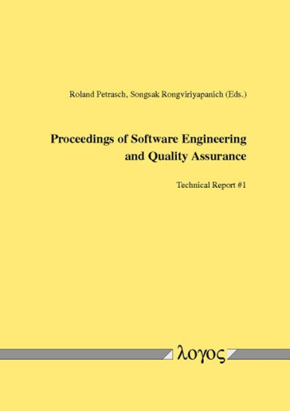 Proceedings of Software Engineering and Quality Assurance