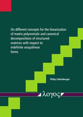 On different concepts for the linearization of matrix polynomials and canonical decompositions of structured matrices with respect to indefinite sesquilinear forms