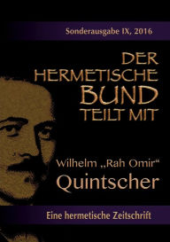 Title: Der hermetische Bund teilt mit: Sonderausgabe Nr. IX: Wilhelm 