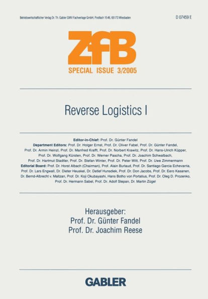 Reverse Logistics I