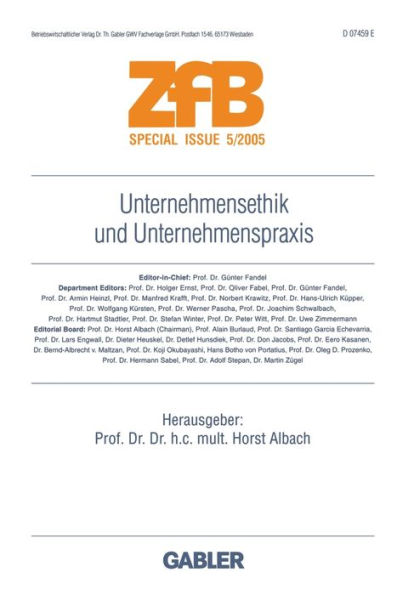 Unternehmensethik und Unternehmenspraxis