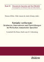 Variatio verborum: Strukturen, Innovationen und Entwicklungen im Wortschatz romanischer Sprachen: Festschrift für Bruno Staib zum 65. Geburtstag