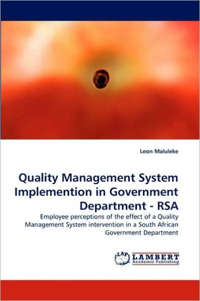 Quality Management System Implemention in Government Department - Rsa