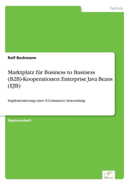 Marktplatz für Business to Business (B2B)-Kooperationen: Enterprise ...