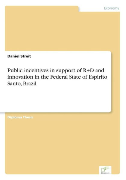 Public incentives in support of R+D and innovation in the Federal State of Espirito Santo, Brazil