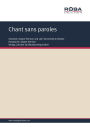 Chant sans paroles : Single Songbook; as performed by Jürgen Herman und sein Tanzstreichorchester