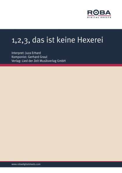 1,2,3, das ist keine Hexerei: as performed by Juza Erhard, Single Songbook