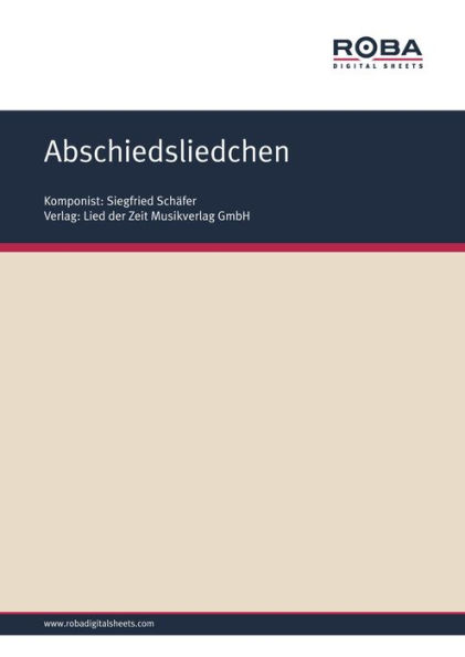 Abschiedsliedchen: Single Songbook