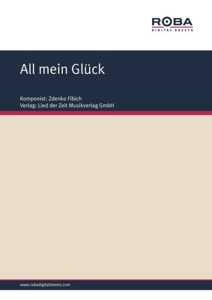 All mein Glück: Sheet Music