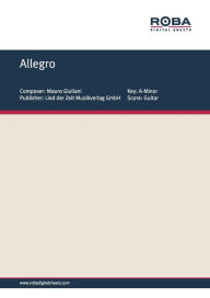 Title: Allegro: Sheet Music, Author: Mauro Giuliani