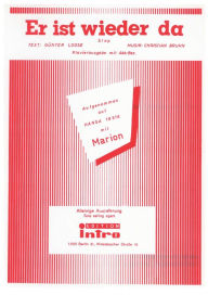 Title: Er ist wieder da: as performed by Marion, Single Songbook, Author: Günter Loose