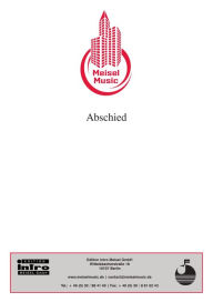 Title: Abschied (Wenn das Scheiden nicht wär'): Single Songbook, Author: A. Seifert