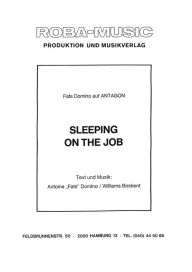 Title: Sleeping on the Job, Author: Fats Domino