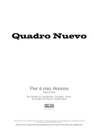 Title: Per il mio amore: Sheet Music, Author: Robert Wolf