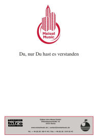 Title: Du, nur Du hast es verstanden: Single Songbook, Author: Alfred Bennefeld