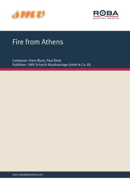 Fire From Athens: sheet music for piano