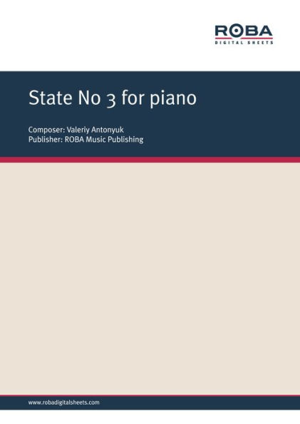 State № 3 for piano: Sheet Music