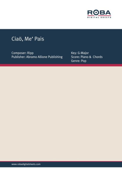 Ciaö, Me' Pais: Single Songbook