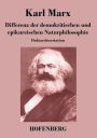 Differenz der demokritischen und epikureischen Naturphilosophie: Doktordissertation