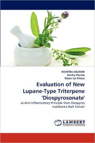 Title: Evaluation of New Lupane-Type Triterpene 'Diospyrosonate', Author: Vichitra Kaushik