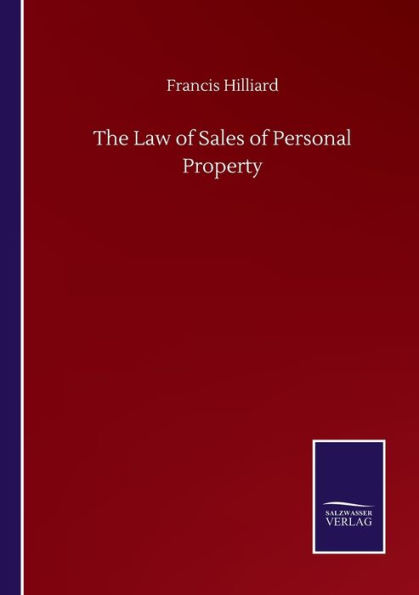 The Law of Sales Personal Property