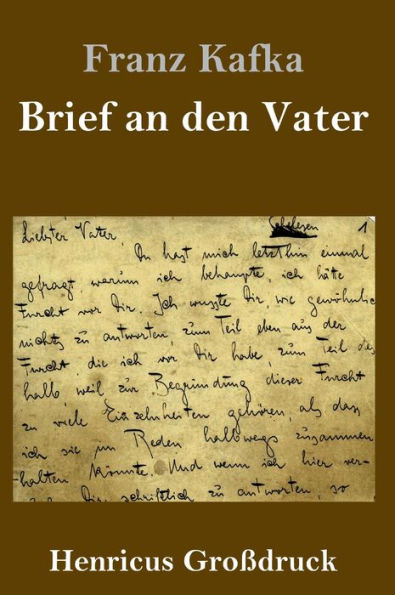 Brief an den Vater (Großdruck)