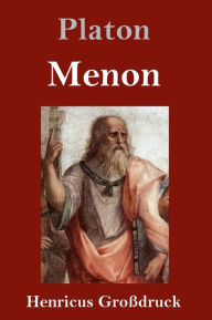 Title: Menon (Großdruck), Author: Plato