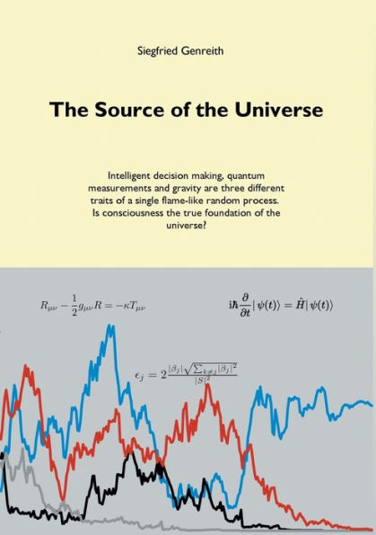 The Source of the Universe: Intelligent decision making, quantum measurements and gravity are three different traits of a single flame-like random process.