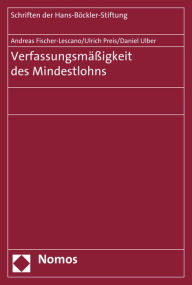 Title: Verfassungsmassigkeit des Mindestlohns, Author: Andreas Fischer-Lescano