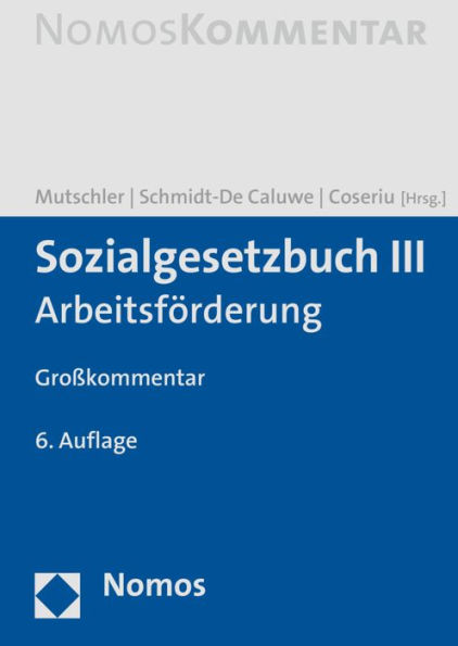 Sozialgesetzbuch III: Arbeitsforderung