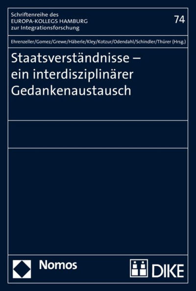 Staatsverstandnisse - ein interdisziplinarer Gedankenaustausch