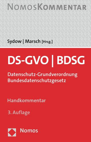 DS-GVO - BDSG: Datenschutz-Grundverordnung / Bundesdatenschutzgesetz