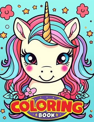 Cute Kawaii Unicorn Coloring Book: Clear and Easy Kawaii Unicorn Coloring Designs for Kids and Teens