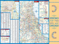 Alternative view 3 of Chicago, Illinois Map