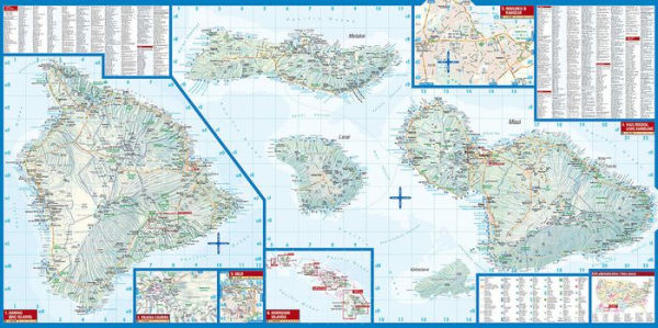 Hawaiian Islands, Hawaii Map