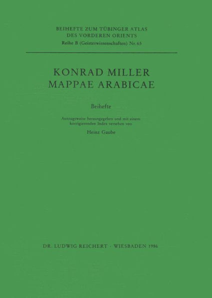 Mappae Arabicae: Beihefte