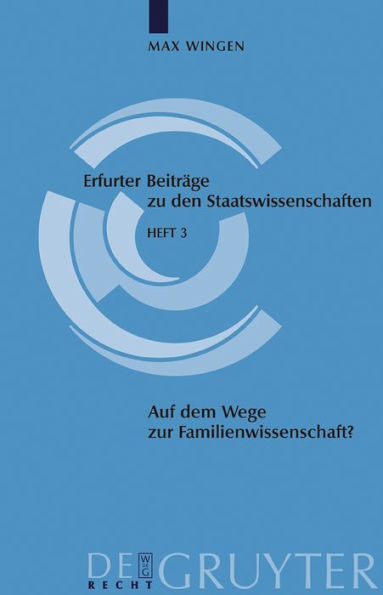 Auf dem Wege zur Familienwissenschaft?: Vor berlegungen zur Grundlegung eines interdisziplin r angelegten Fachs