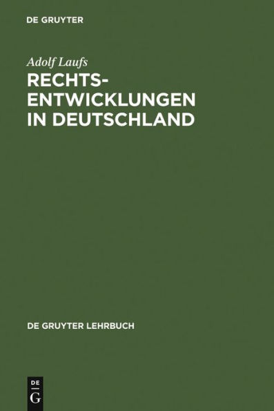 Rechtsentwicklungen in Deutschland / Edition 6