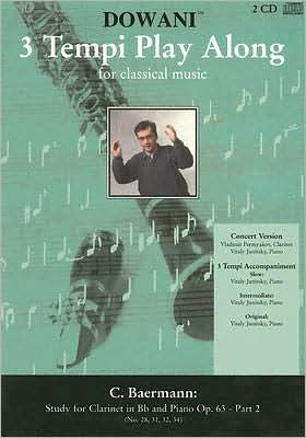 Study for Clarinet in Bb and Piano Op. 63 - Part 2: Book/2-CD Pack