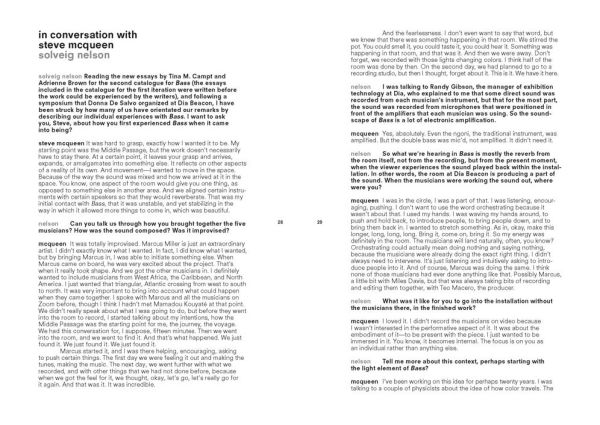 Steve McQueen: Bass Volume