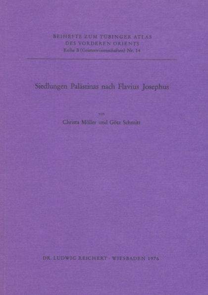 Siedlungen Palastinas nach Flavius Josephus