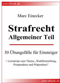 Title: Strafrecht Allgemeiner Teil: 30 Übungsfälle für Einsteiger + Lernskript zum Thema 