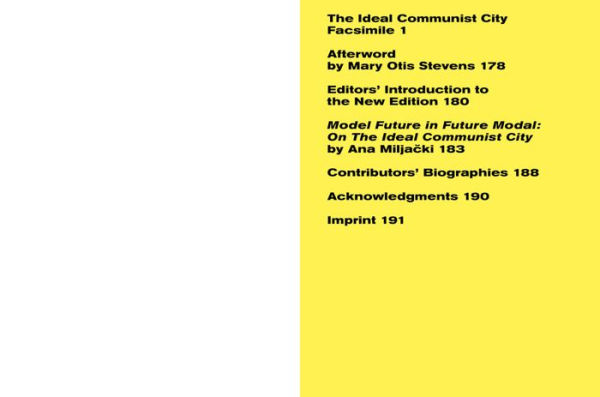 The Ideal Communist City: The i Press Series on the Human Environment