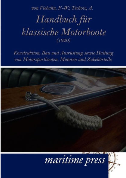 Handbuch Fur Klassische Motorboote (1920)