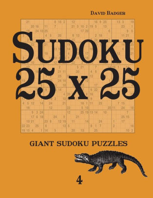 Sudoku 25 X 25 Giant Sudoku Puzzles 4paperback - 