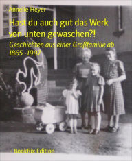 Title: Hast du auch gut das Werk von unten gewaschen?!: Geschichten aus einer Großfamilie ab 1865 -1997, Author: Annelie Heyer