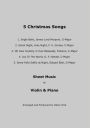 5 Christmas Songs Sheet Music for Violin & Piano: Christmas Sheet Music for Violin and Piano