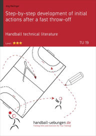 Title: Step-by-step development of initial actions after a fast throw-off (TU 19): Handball technical literature, Author: Jörg Madinger