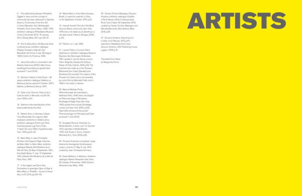 Entrare nell'opera: Processes and Performative Attitudes in Arte Povera