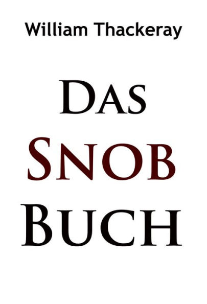 Das Snob-Buch